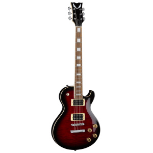 Dean Throughbred X Flame Top Electric Guitar - Trans Red