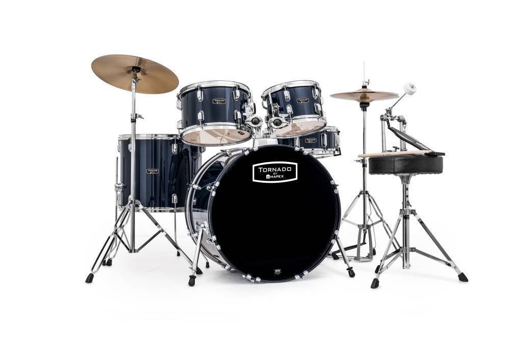 Mapex Youth Tornado 5pc Acoustic Drum Kit – Blue
