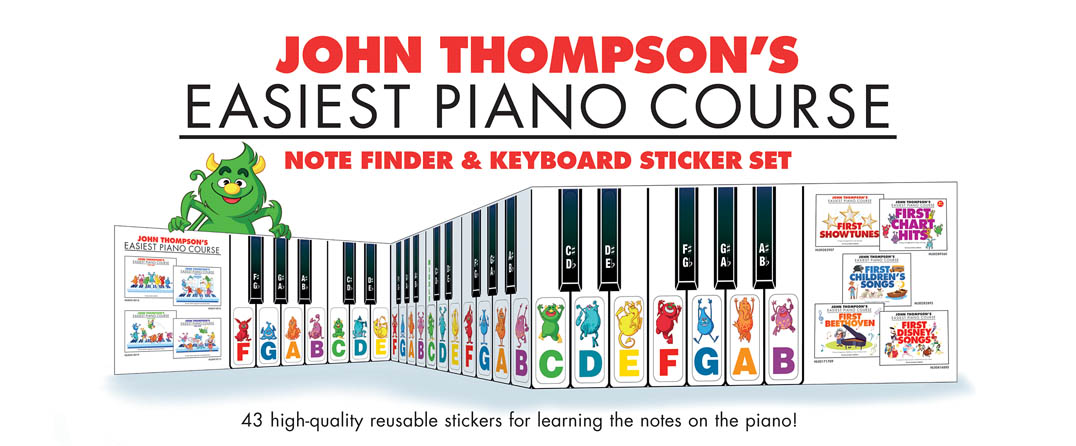 Hal Leonard Note Finder & Keyboard Sticker Set