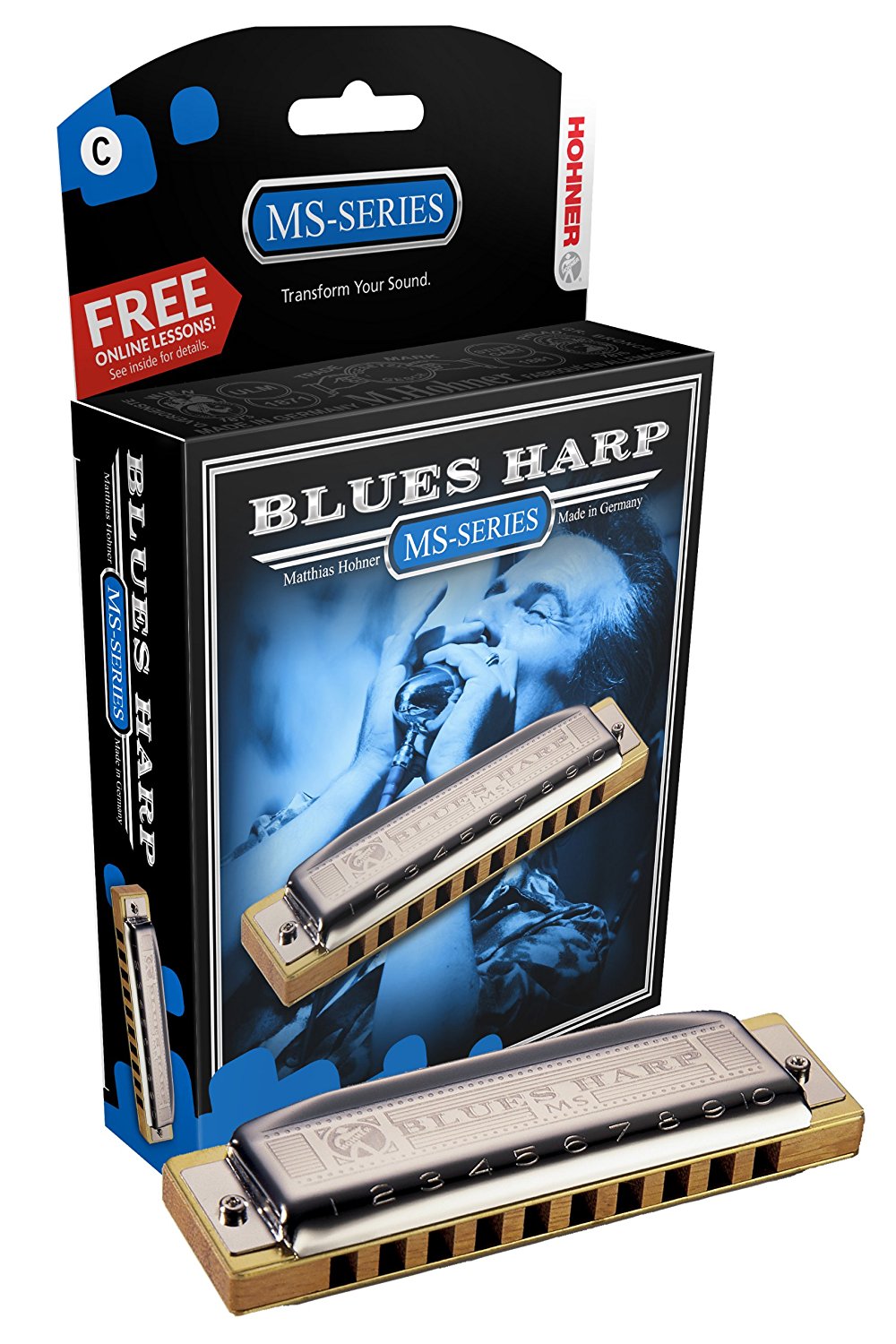 Hohner “Bb” Major Blues Harp Harmonica